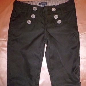pumpkin patch girls black capri pants sz-7